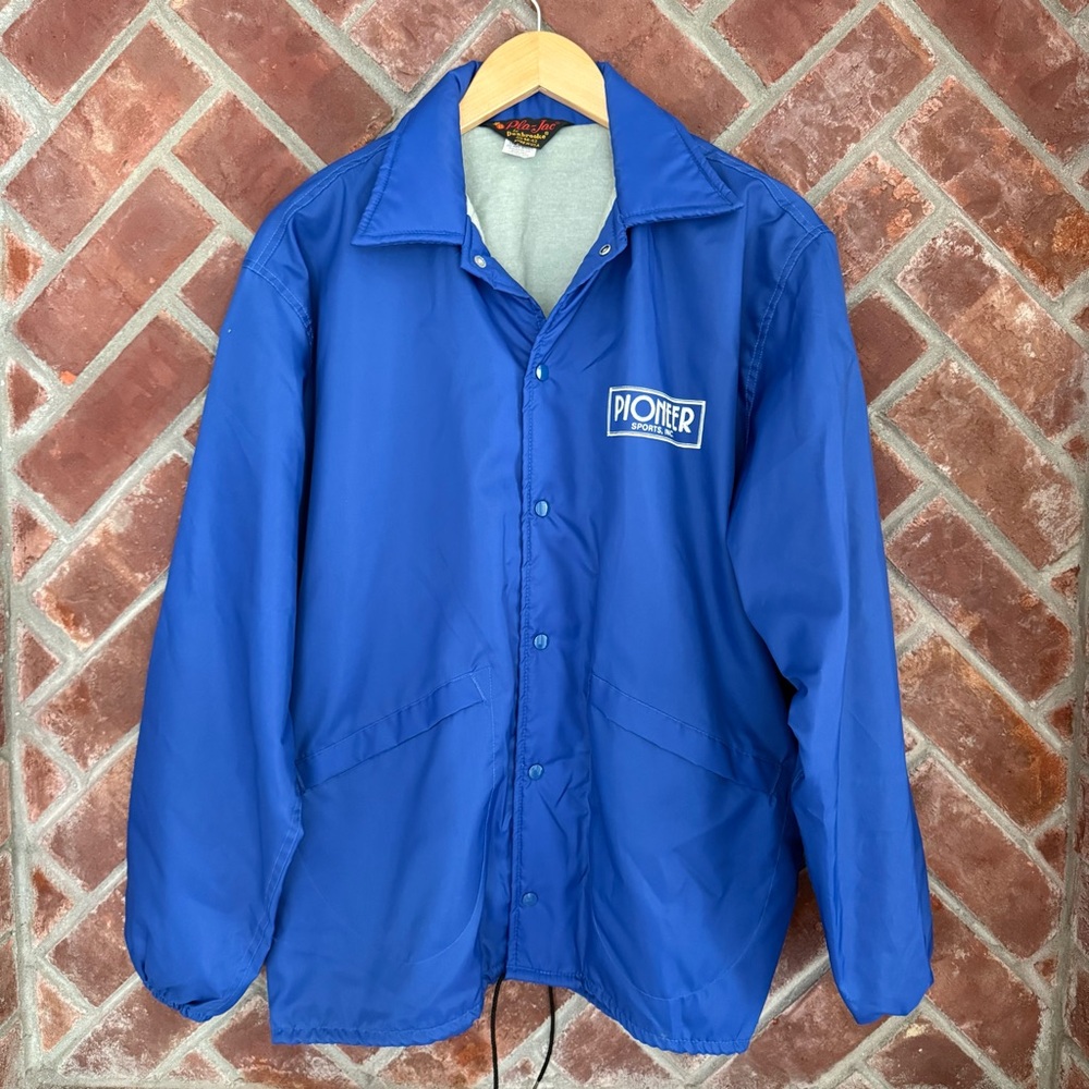 Vintage Pioneer Sports Nylon Jacket Pla Jac By Dunbrooke‎ Mens Large Blue USA
